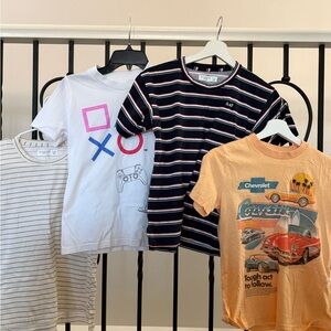 Abercrombie & Fitch Kids Navy Striped Tee